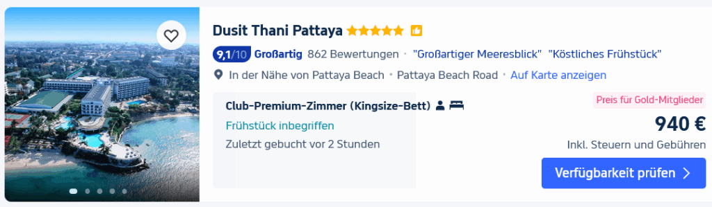 Pattaya - Hotelempfehlungen für zentral Pattaya, Naklua, Jomtien & die Beach Road 26 Dusit Thani Pattaya 2