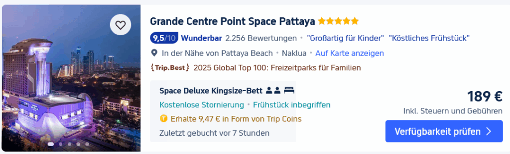 Pattaya - Hotelempfehlungen für zentral Pattaya, Naklua, Jomtien & die Beach Road 19 Grand Centre Point Space Naklua 1