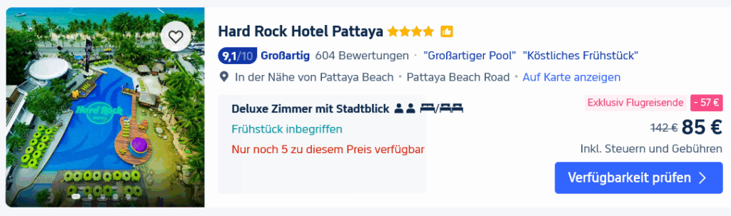 Pattaya - Hotelempfehlungen für zentral Pattaya, Naklua, Jomtien & die Beach Road 28 Hard Rock Hotel Pattaya 1