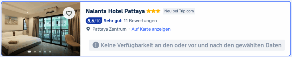 Pattaya - Hotelempfehlungen für zentral Pattaya, Naklua, Jomtien & die Beach Road 9 Nalanta Hotel Screenshot 1