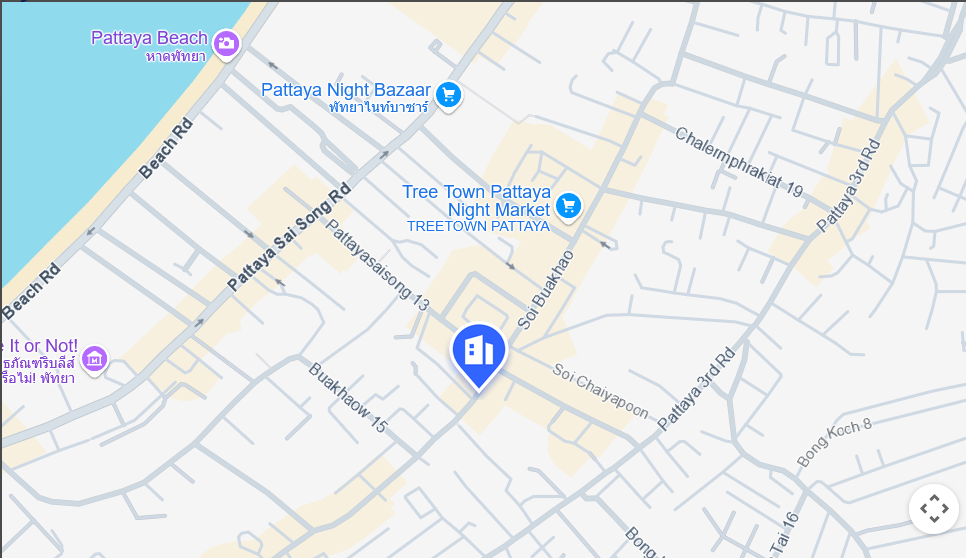 Pattaya - Hotelempfehlungen für zentral Pattaya, Naklua, Jomtien & die Beach Road 13 Screenshot Lage Sotus Court Pattaya 2