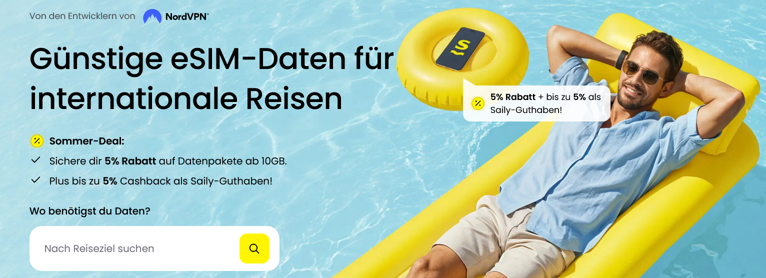 Startseite und Blog 56 Screenshot Saily Sommeraktion