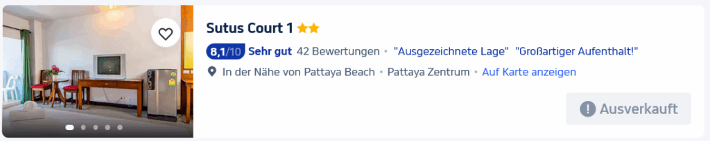 Pattaya - Hotelempfehlungen für zentral Pattaya, Naklua, Jomtien & die Beach Road 12 Sotus Court I Pattaya