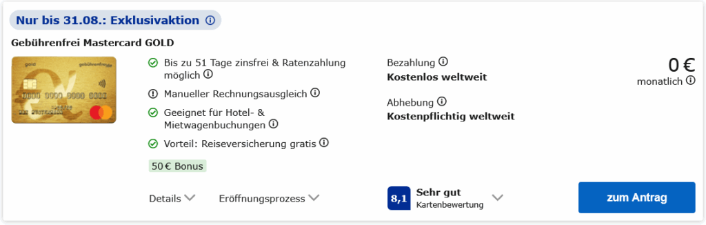 reisekreditkarte