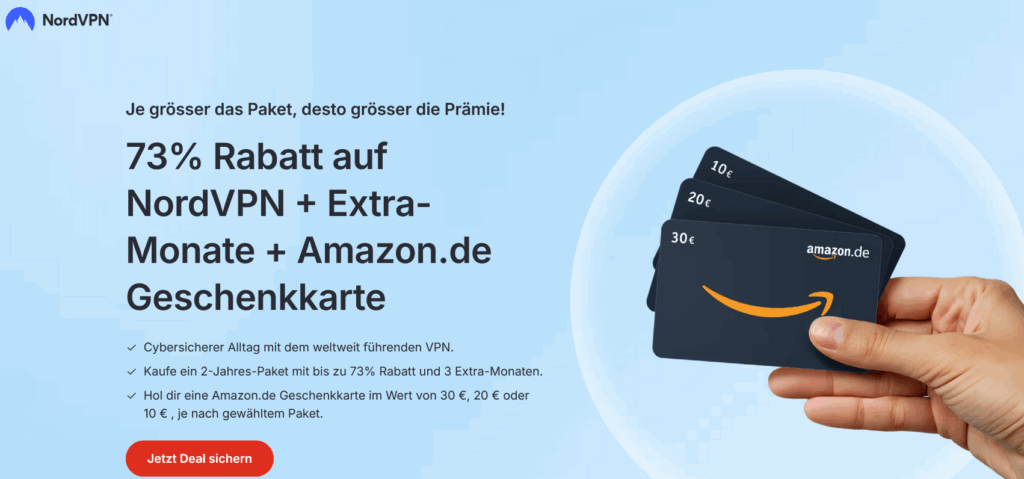 NORD VPN Amazon Deal Screenshot
