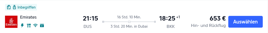 DUS BKK EK September 2025 ECO