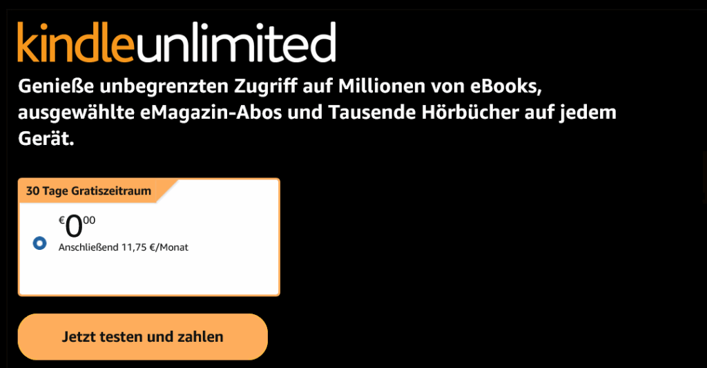 Kindle Gratismitgliedschaft