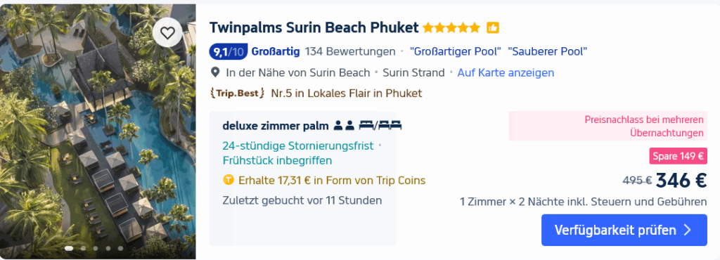 Phuket: Strände & Hotelempfehlungen 8 Twinpalms Phuket Trip 1