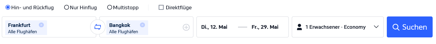 Thailand Flug-Kracher! Hin- & Rückflug inklusive Vollgepäck im Mai & Juni 2026: Mit Etihad Airways (Condor) oder ITA Airways von Deutschland für 535 Euro nach Bangkok 7 FRA BKK Mai 2026
