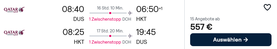 TOP DEAL: Für 557 Euro mit Qatar Airways inkl. Gepäck im November & Dezember 2026 von Deutschland nach Phuket & Bangkok 3 BKK Phuket QR II