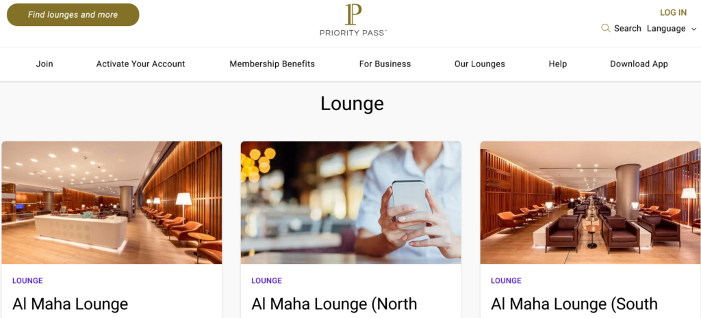 DOH Priority Pass Lounge