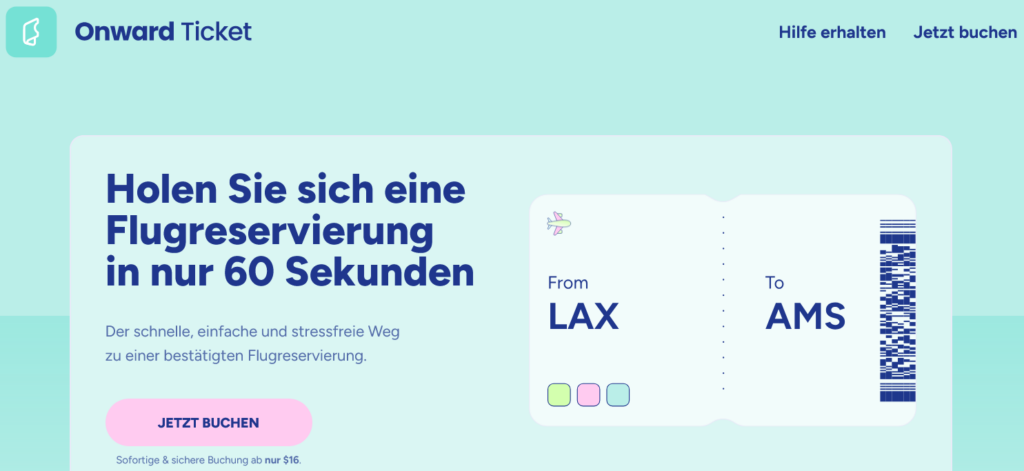 Onwardticket Screenshot