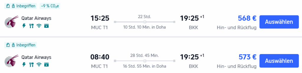 DEAL: Über Weihnachten für 568 Euro mit Qatar Airways von Deutschland nach Bangkok - Hin- & Rückflug inklusive Gepäck 3 QR DEZ 2026 MUC BKK